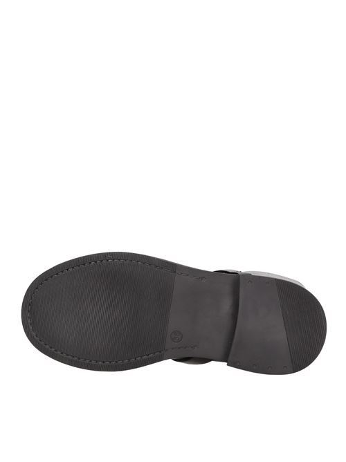 Stivali biker in pelle NINALILOU | 322782AP EMICALFNERO